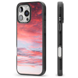 iPhone 16 Pro Max Pink Cloudy Sunset Photograph Black Impact Phone Case