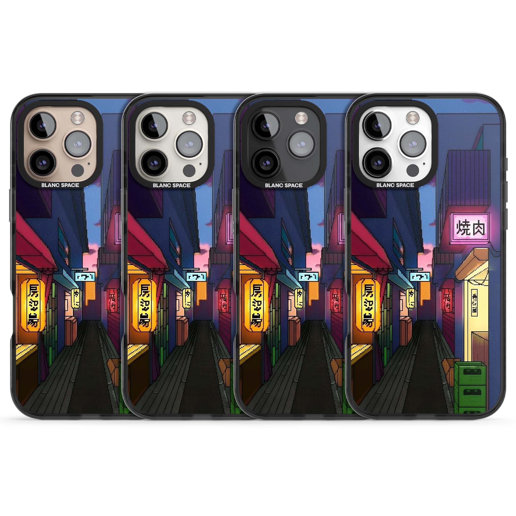 Nights In The Yokocho for him iPhone case | Black Impact Magsafe case for iPhone 16 Pro, iPhone 16 Pro Max