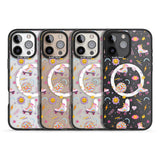 iPhone 16 Pro Max Roller Disco Pattern Black Impact Phone Case