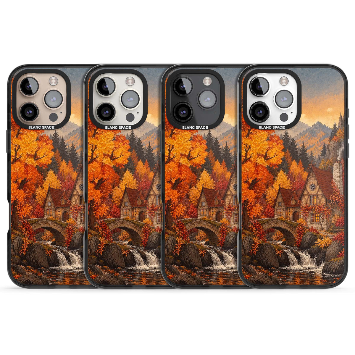 Auburn Cottage iPhone case | Black Impact Magsafe case for iPhone 16 Pro, iPhone 16 Pro Max