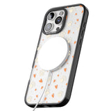 iPhone 16 Pro Max Paws & Hearts Pattern (Clear) Black Impact Phone Case