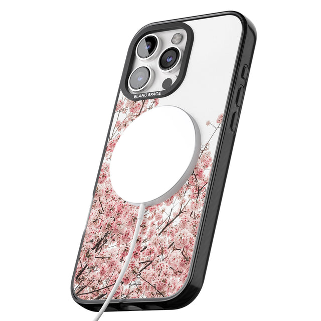 iPhone 16 Pro Max Cherry Blossoms - Real Floral Photographs Black Impact Phone Case