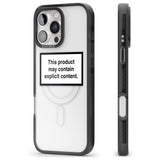 iPhone 16 Pro Max Contains Explicit Content Black Impact Phone Case