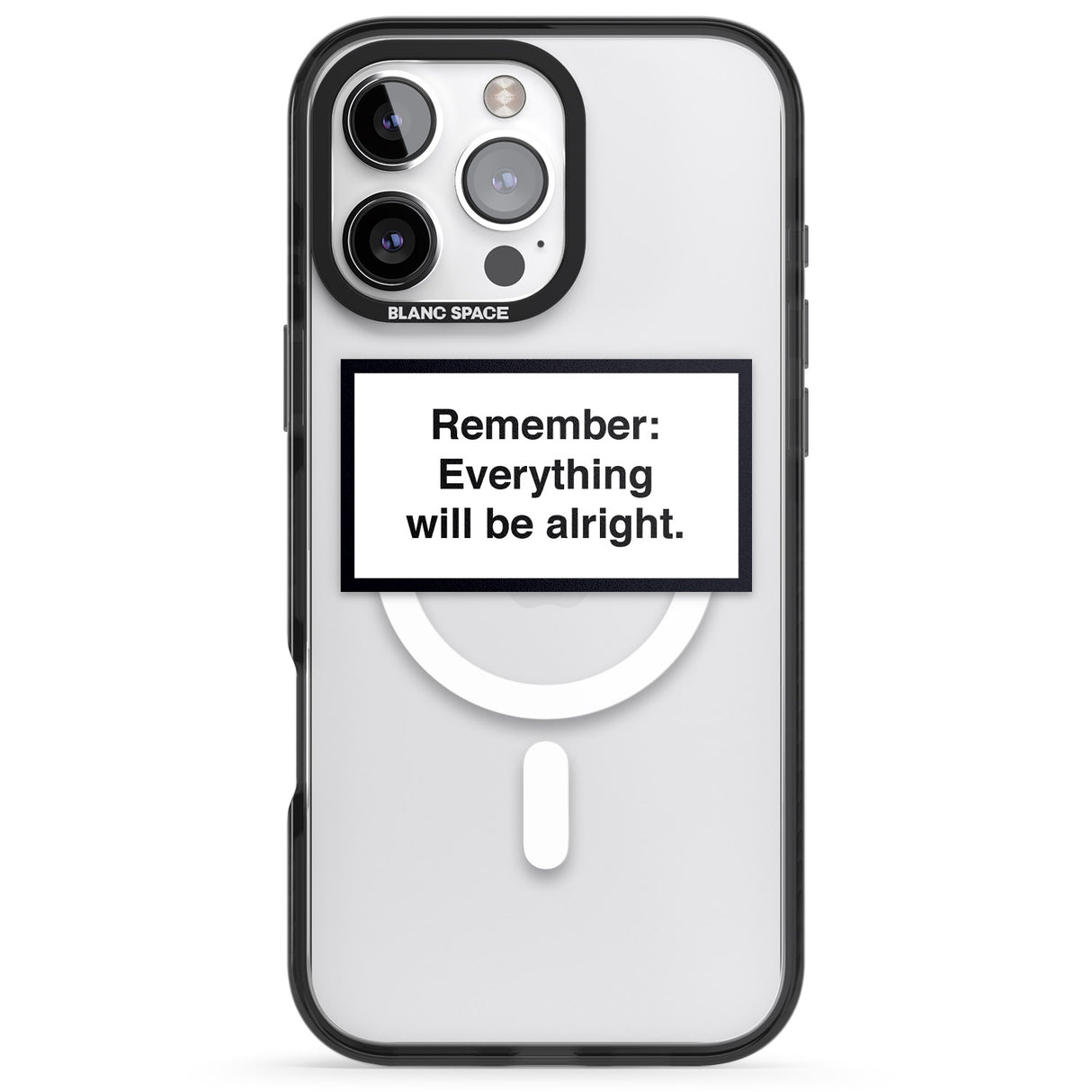 iPhone 16 Pro Max Everything Will Be Alright Black Impact Phone Case