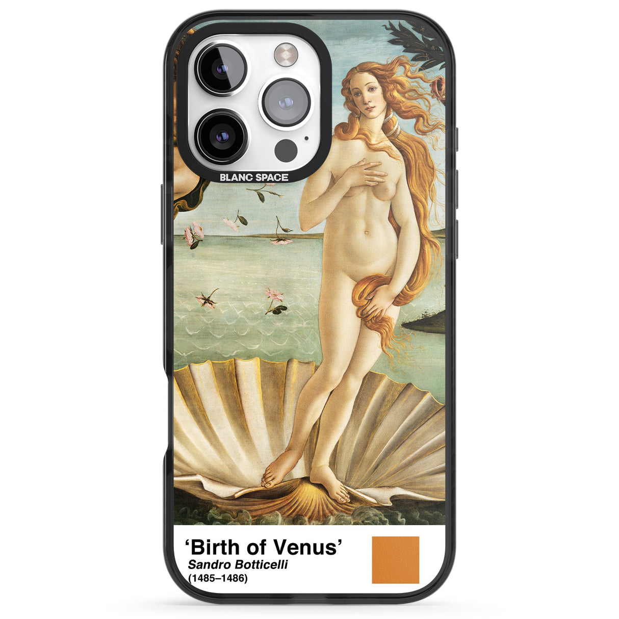 iPhone 16 Pro Max The Birth of Venus Black Impact Phone Case