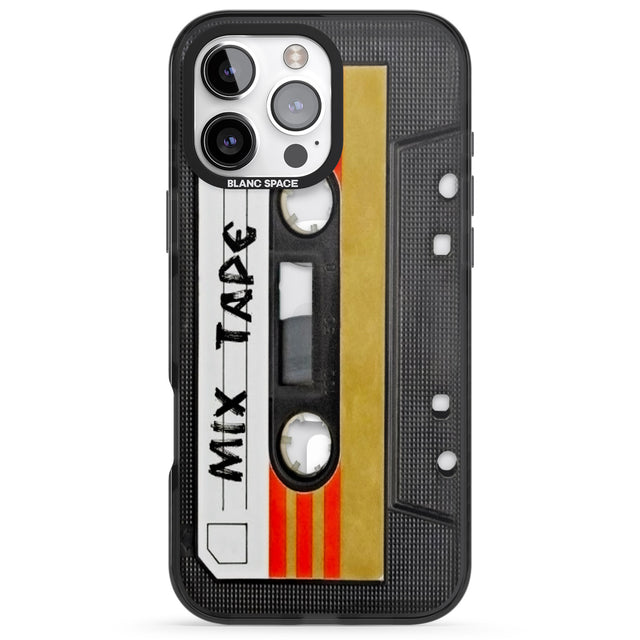 iPhone 16 Pro Max Retro Mix Tape Black Impact Phone Case