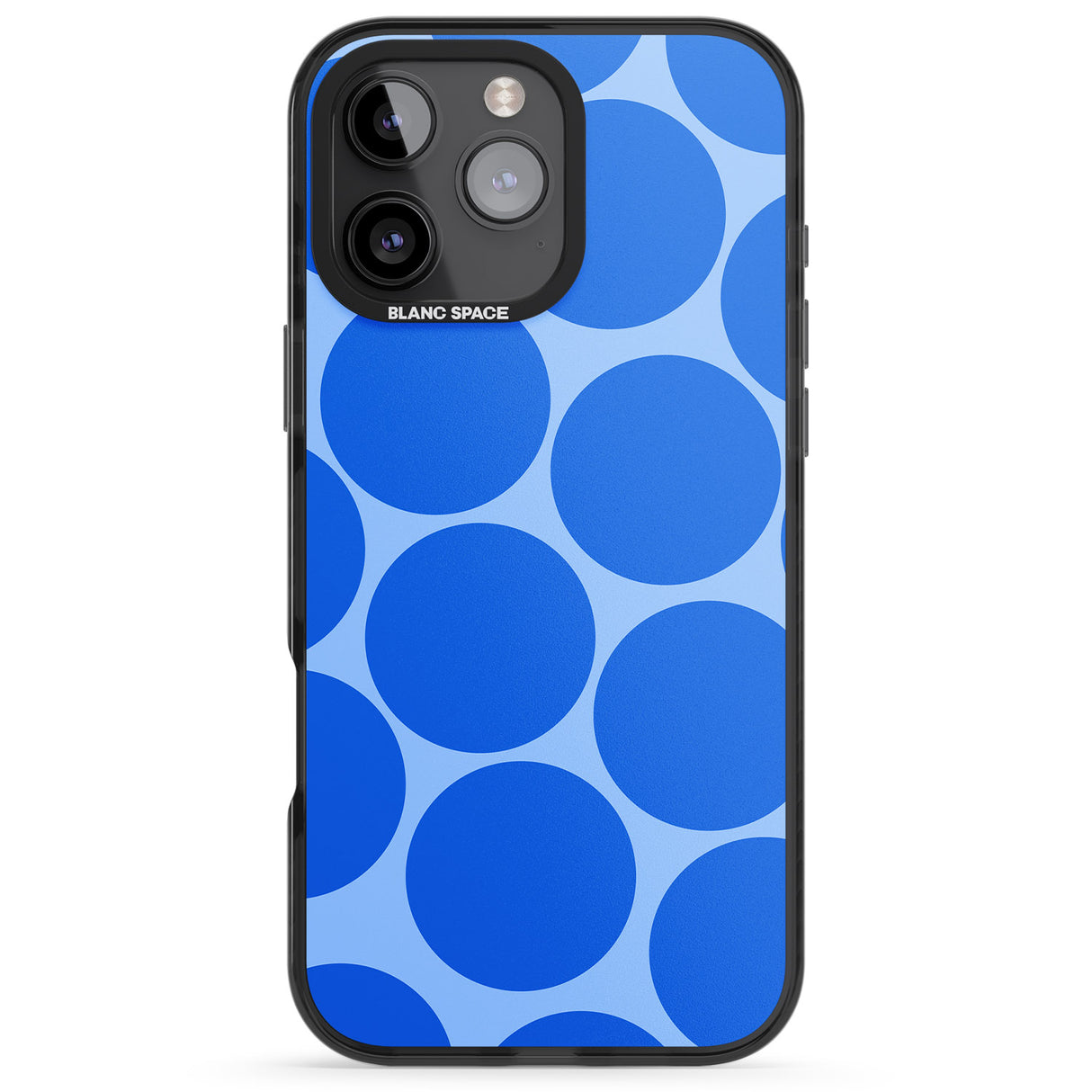 Abstract Retro Shapes: Blue Dots