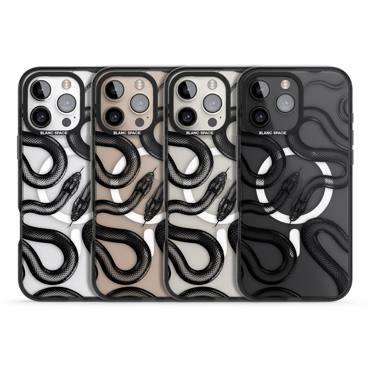 iPhone 16 Pro Max Black Kingsnake Black Impact Phone Case