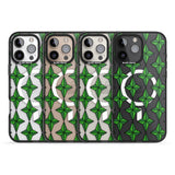 iPhone 16 Pro Max Emerald Stars Pattern (Clear) Black Impact Phone Case