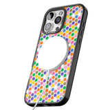 iPhone 16 Pro Max Multicolour Polka-dot Fiesta Black Impact Phone Case