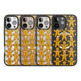 iPhone 16 Pro Max Gingerbread Cookie Pattern Black Impact Phone Case