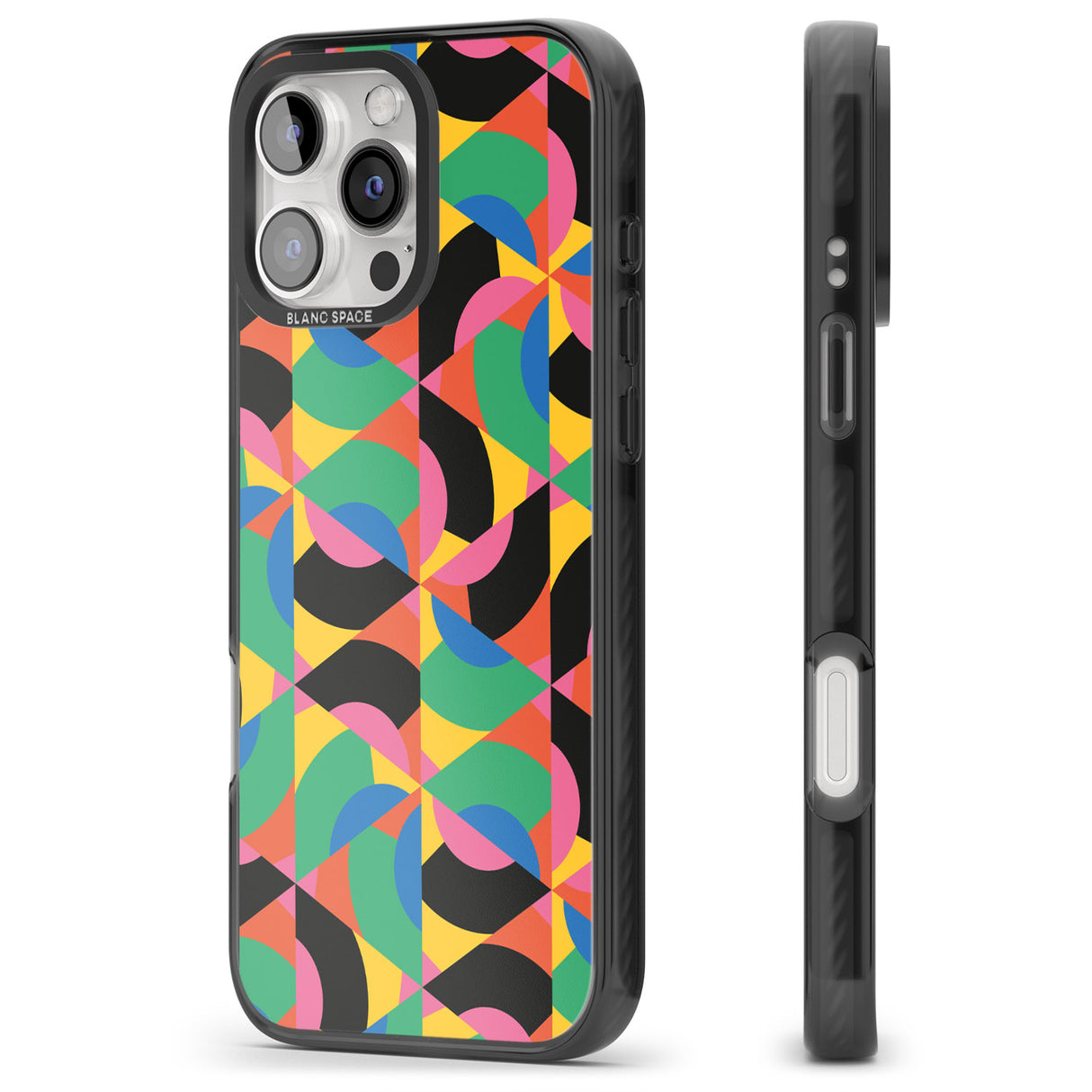 iPhone 16 Pro Max Abstract Carnival Black Impact Phone Case