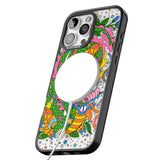 iPhone 16 Pro Max Psychedelic Jungle Dragon Black Impact Phone Case