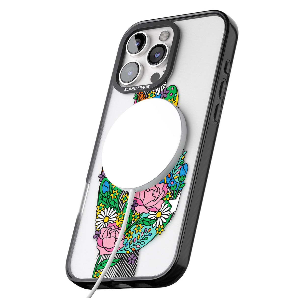 iPhone 16 Pro Max Garden Touch Black Impact Phone Case