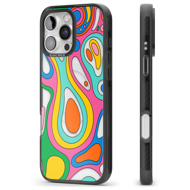 iPhone 16 Pro Max Dreams & Grooves Black Impact Phone Case