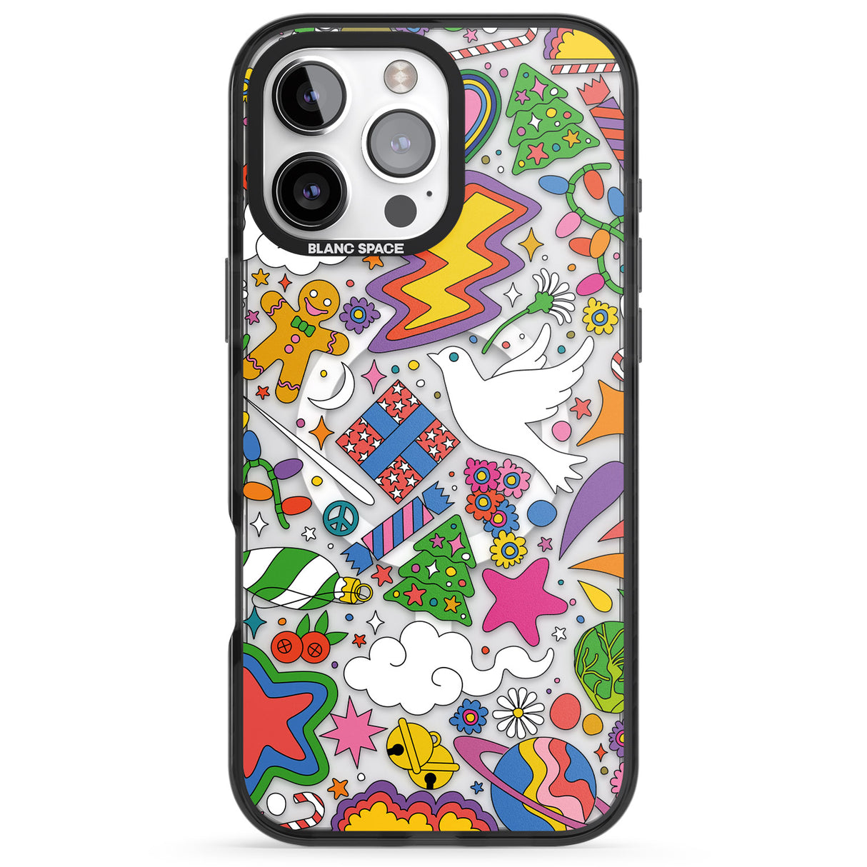 iPhone 16 Pro Max Whimsical Wonderland Black Impact Phone Case