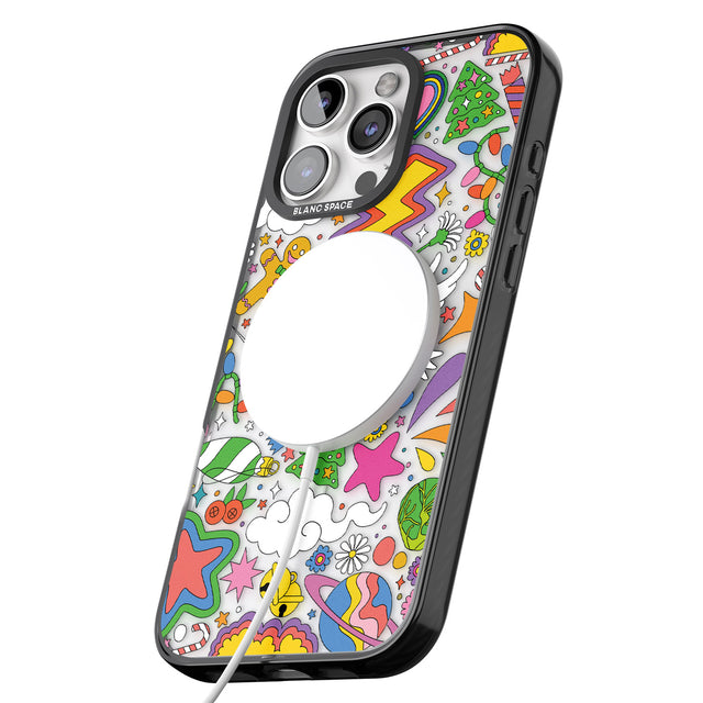 iPhone 16 Pro Max Whimsical Wonderland Black Impact Phone Case