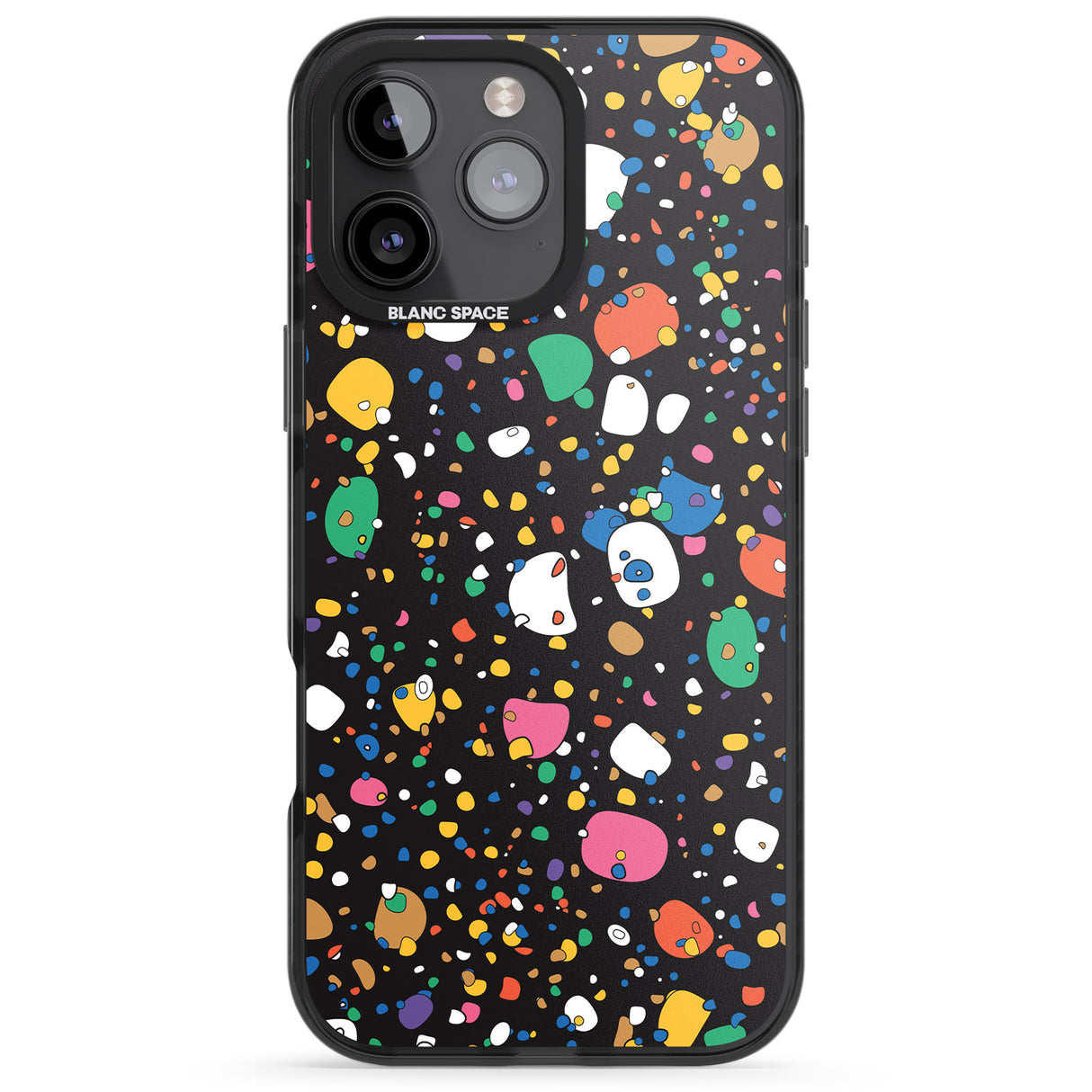 Colourful Confetti Pebbles (Black)