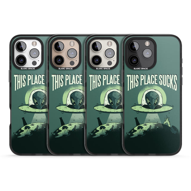 iPhone 16 Pro Max EARTH SUCKS Black Impact Phone Case