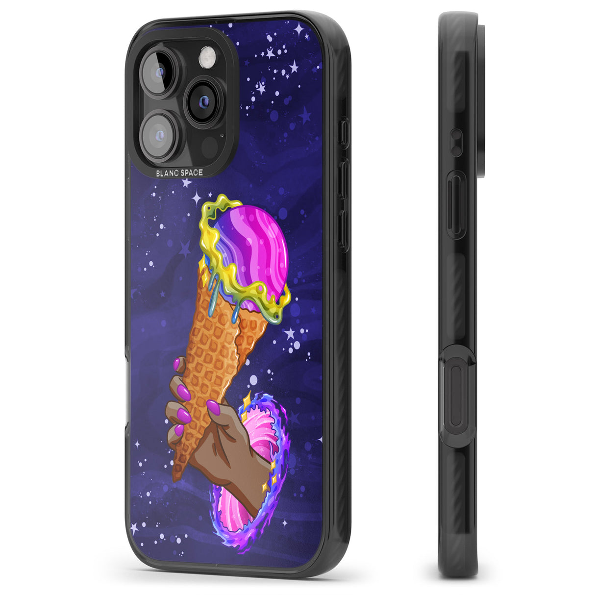 iPhone 16 Pro Max Interdimensional Ice Cream Black Impact Phone Case