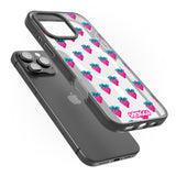 iPhone 16 Pro Max Strawberry Patch Black Impact Phone Case