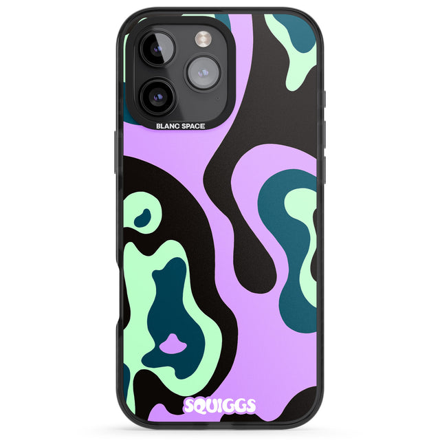 iPhone 16 Pro Max Purple River Black Impact Phone Case