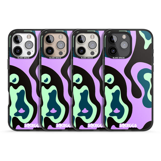 iPhone 16 Pro Max Purple River Black Impact Phone Case