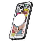 iPhone 16 Pro Max Retro Sticker Mix Black Impact Phone Case