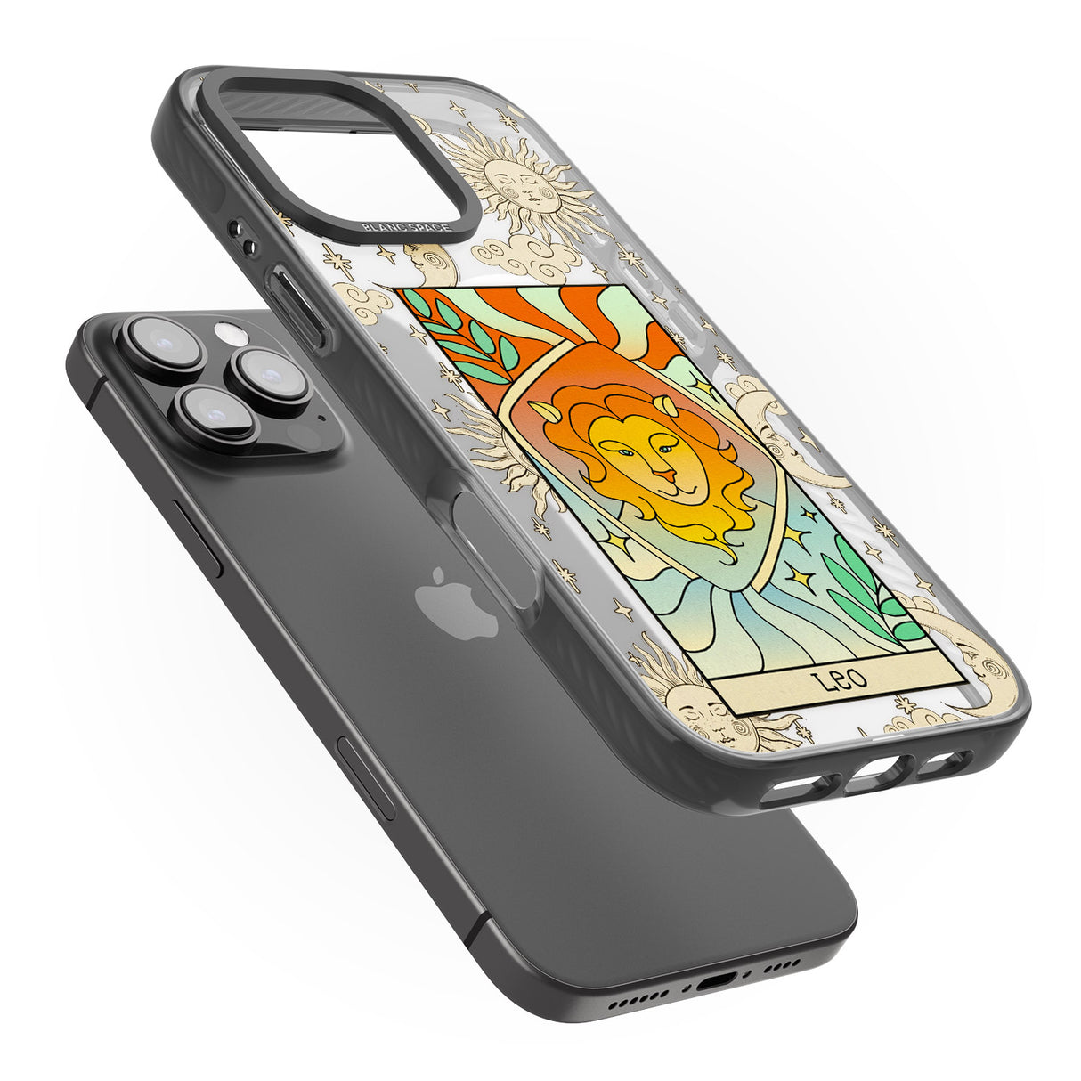 iPhone 16 Pro Max Celestial Zodiac - Leo Clear Impact Phone Case + Magsafe