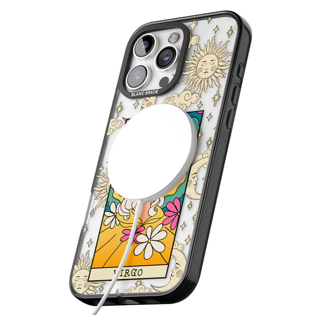 iPhone 16 Pro Max Celestial Zodiac - Virgo Black Impact Phone Case + Magsafe