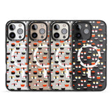 iPhone 16 Pro Max Minimalist Sushi Pattern Black Impact Phone Case