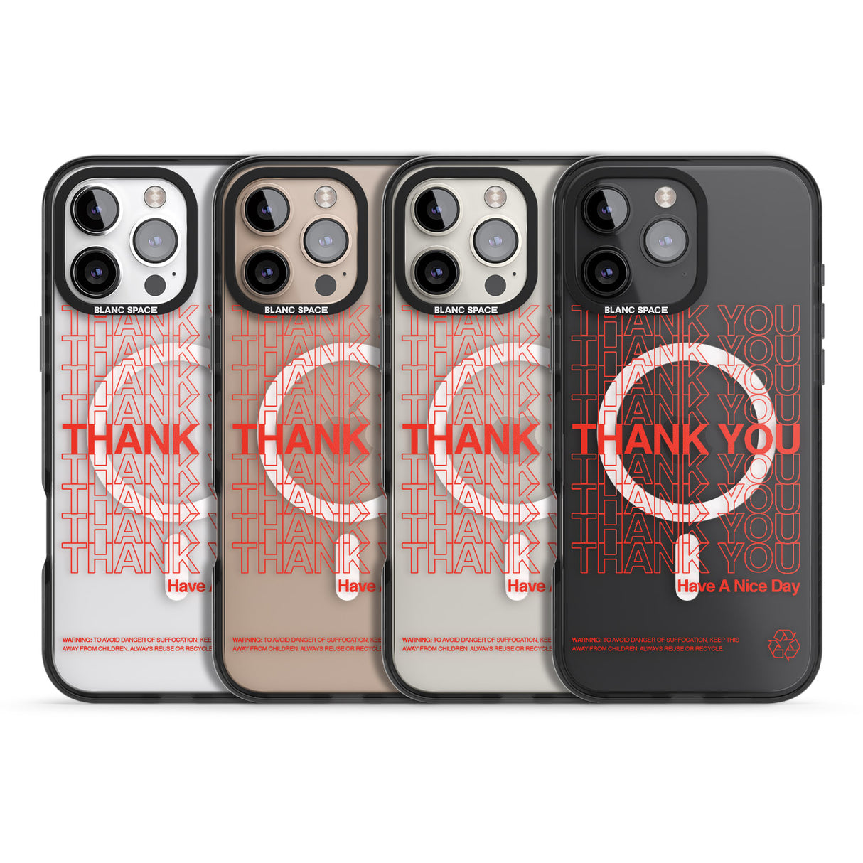 iPhone 16 Pro Max Thank You : Have a Nice Day Black Impact Phone Case