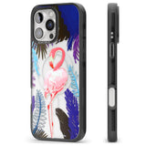 iPhone 16 Pro Max Tropical Flamingo Black Impact Phone Case