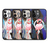 iPhone 16 Pro Max Tropical Flamingo Black Impact Phone Case