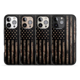 iPhone 16 Pro Max Desert Camo US Flag Black Impact Phone Case