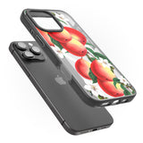 iPhone 16 Pro Max Vintage Painted Peaches Black Impact Phone Case + Magsafe