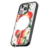 iPhone 16 Pro Max Vintage Painted Peaches Black Impact Phone Case + Magsafe