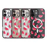 iPhone 16 Pro Max Watermelon Slices - Clear Black Impact Phone Case