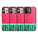 iPhone 16 Pro Max Full Watermelon Print Black Impact Phone Case