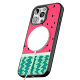 iPhone 16 Pro Max Full Watermelon Print Black Impact Phone Case