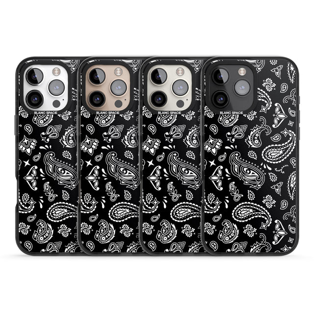 iPhone 16 Pro Max Black Bandana Black Impact Phone Case