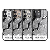 iPhone 16 Pro Max Map of New York, New York Black Impact Phone Case