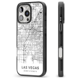 iPhone 16 Pro Max Map of Las Vegas, Nevada Black Impact Phone Case