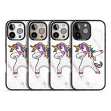 iPhone 16 Pro Max Designer Marble Unicorn Dab Black Impact Phone Case