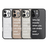 iPhone 16 Pro Max Why be moody? (White) Black Impact Phone Case