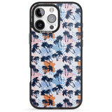 iPhone 16 Pro Max Summer Palm Trees Black Impact Phone Case