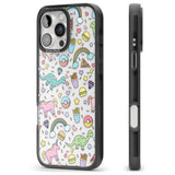 iPhone 16 Pro Max Cute Pattern Black Impact Phone Case