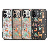 iPhone 16 Pro Max Wildlife Pattern Black Impact Phone Case