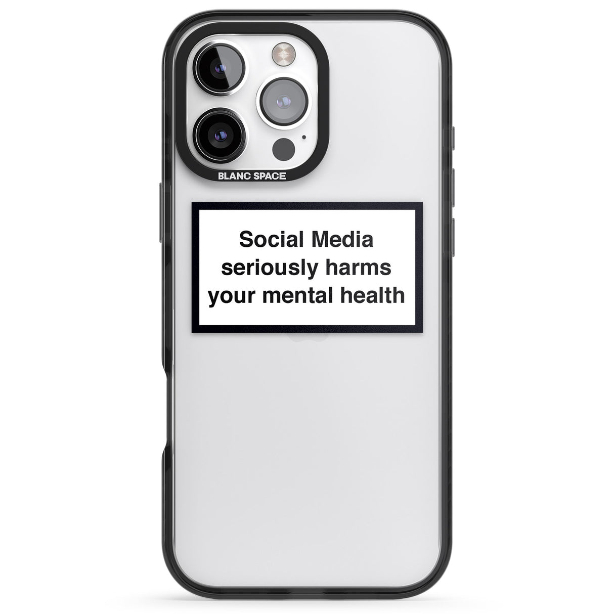 iPhone 16 Pro Max Social Media Quote Black Impact Phone Case