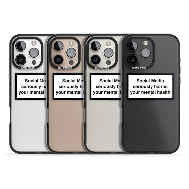 iPhone 16 Pro Max Social Media Quote Black Impact Phone Case